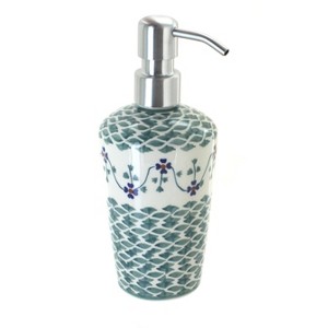 Blue Rose Polish Pottery B009 Manufaktura Soap Dispenser - 1 of 2