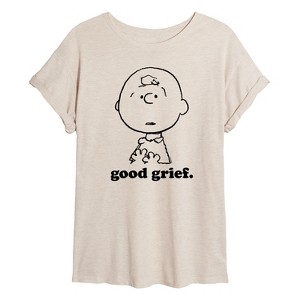 Women's - Peanuts - Good Grief Charlie Brown Face Oversized