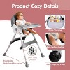 Napei 6- in -1 Baby High Chair with 5 -Point Safety Harness and Adjustable Dining Tray,Foldable High Chair for Space-Saving - 4 of 4