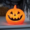 8" Lit Pumpkin Blowmold Halloween Decorative Prop - Hyde and EEK! Boutique™ - 2 of 3