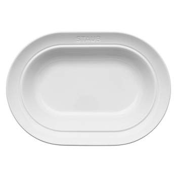 STAUB Ceramic Dinnerware 10-inch Oval Serving Dish
