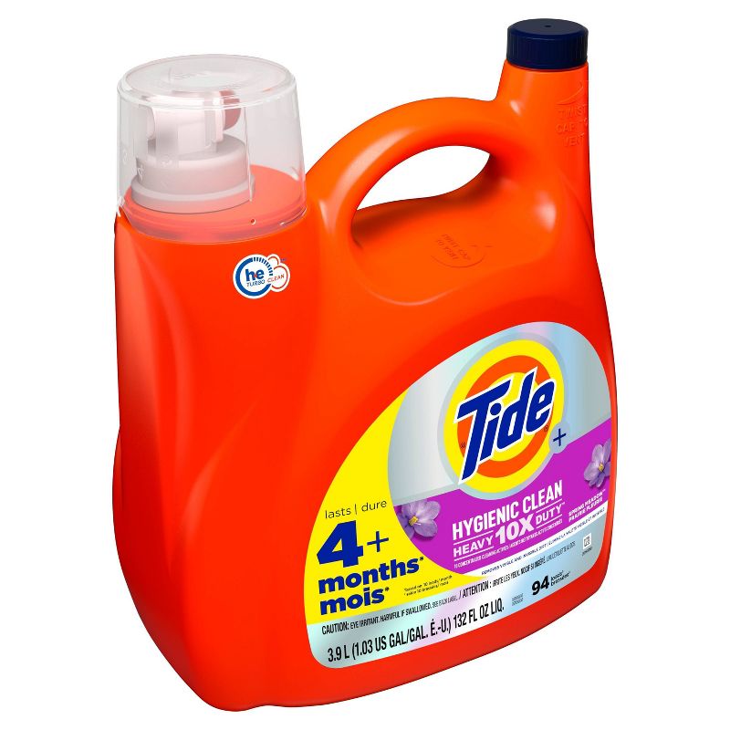 Tide Spring Meadow Hygienic Clean High Efficiency Heavy Duty Laundry Detergent Liquid Soap, 3 of 9