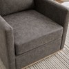NicBex 30.7"W Square Upholstered Swivel Accent Chair Comfy Sofa Chair, 360 Degree Club Chair, Lounge Chair Armchair for Living Room，Bedroom - 4 of 4