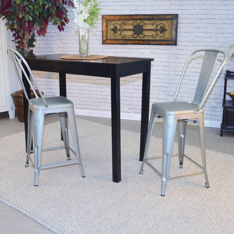 Set of 2 24" Sadie Counter Height Barstools - Carolina Chair & Table, 4 of 5