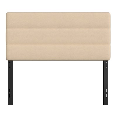 Cream Tufted Full Headboard with Metal Frame