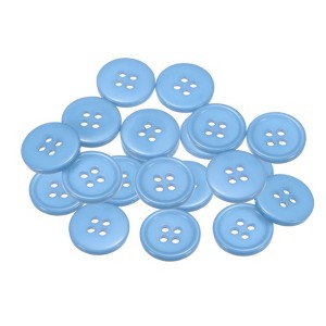 Unique Bargains Sewing Resin Round Flat 4-Hole Replacement Craft Buttons 20 Pcs - 1 of 4