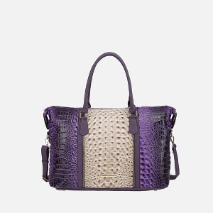 MKF Collection Raven Faux Crocodile-Embossed Women’s Duffle Bag by Mia K - 1 of 4