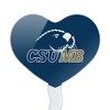 California State University Monterey Bay Primary Logo Heart Love Cupcake Picks Toppers Decoration Set of 6 - 2 of 4