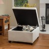 Modern Contemporary Square Storage Ottoman,Fabric Upholstered Storage Bench,Organizer Ottoman,Button Tufted Foot Stool-Cuddlewood - 2 of 4