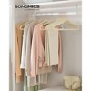 SONGMICS Velvet Hangers Non-Slip Hangers with Rose Gold-Colored Swivel Hooks Slim Space-Saving Hangers - 2 of 4
