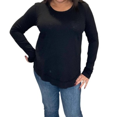 Women's Center Rib Mix Crewneck Tee - bobi