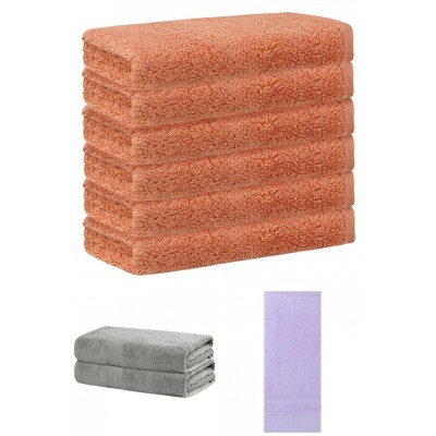 REGALWOVEN Striped Soft Absorbent Bathroom Cotton Towel Set 3 Pcs