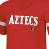 NCAA San Diego State Aztecs Women's Mesh Trim V-Neck T-Shirt - 3 of 3