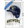 Trends International MLB Milwaukee Brewers - Drip Helmet 22 Framed Wall Poster Prints - 3 of 4