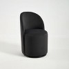 Sapphtopaz 1PC Modern Dining Chairs Velvet Round Upholstered Barrel Chairs with 360 Degree Swivel Side Chair for Dining Room, Living Room - 4 of 4