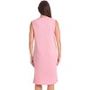 Dreamcrest Womens Sleeveless Nightgown with Lace Trim – Comfortable Sleepwear Pajamas – Solids & Prints - 3 of 3