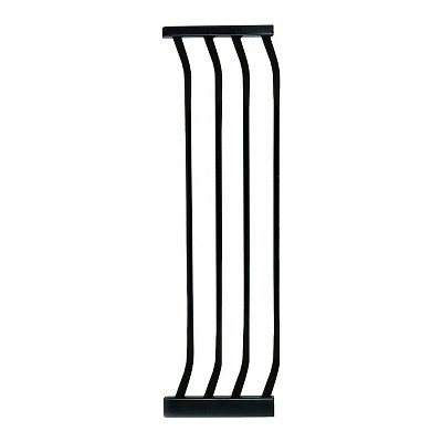 Bindaboo B1110 Baby Pet Safety Gate 10.5 Inch Wide Steel Gate Extension for Wide Doors, Stairs, Hallways, and Large Entryways, Black, Set of 1