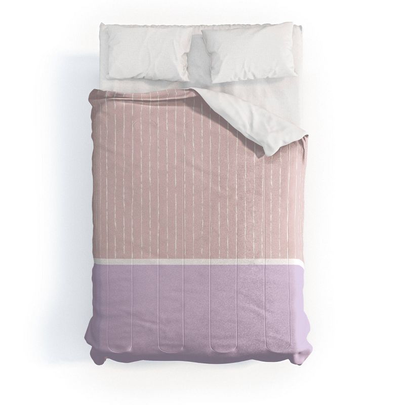 Deny Designs Summer Sun Comforter Bedding Set Pink, 1 of 5
