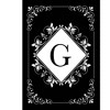 Briarwood Lane Everyday Double Sided Garden Flag 12x18 For Outdoor Black and White Monogram G Garden Flag Flags For Outside - 3 of 4