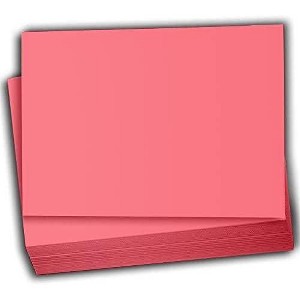 Hamilco Colored Scrapbook Cardstock Paper 4x6 Card Stock Paper 65 lb Cover 100 Pack (Taffy Pink) - 1 of 4