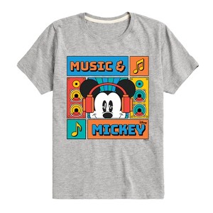 Boys' - Disney - Music And Mickey Short Sleeve Graphic T-Shirt - 1 of 4
