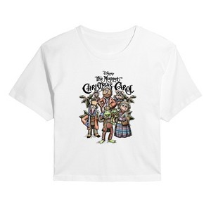 Women's - The Muppets - Muppets Carol Collage Cropped Graphic T-Shirt - 1 of 4