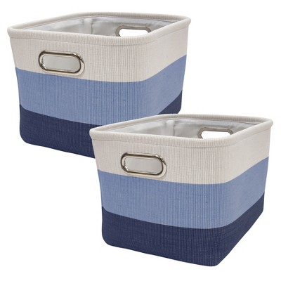 Lambs & Ivy Blue Ombre Nursery Storage Bin/Baskets - 2 Pack