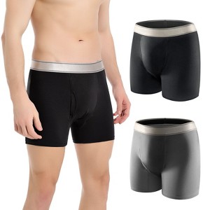 CARER 2pk Incontinence Underwear for Men Washable Reusable Leak-Proof Mens Incontinence Boxer - Medium Absorbency - 1 of 4