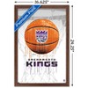Trends International NBA Sacramento Kings - Drip Basketball 21 Framed Wall Poster Prints - 3 of 4