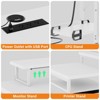 Aheaplus 70.8 Flip L-Shaped Computer Desk With RGB LED Light and Computer Stand Desk, Home Office Desk with Drawers - 4 of 4