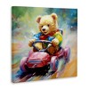 Stupell Industries Teddy Bear on Go Kart Canvas Art - 2 of 4