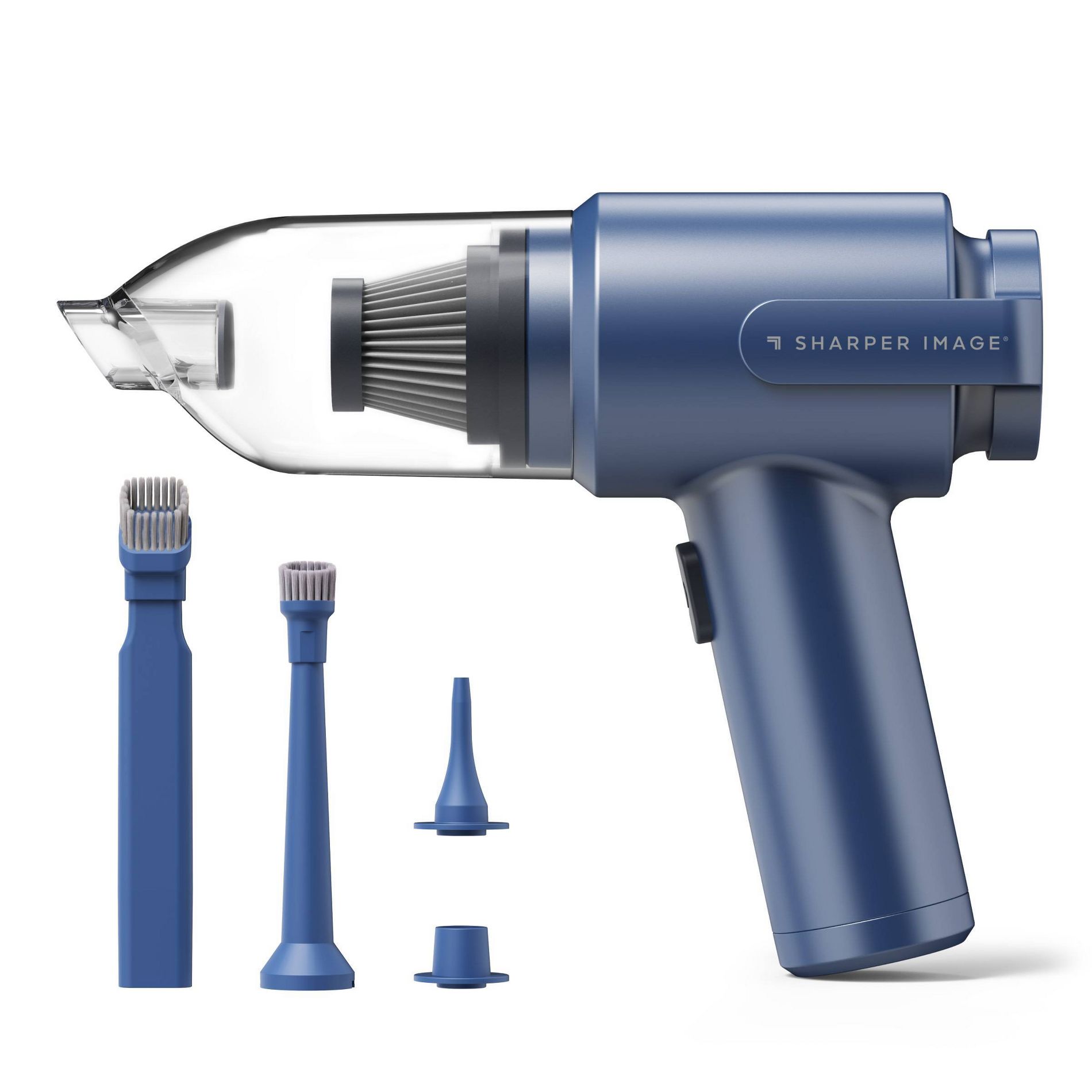 Sharper Image Dual Air Cordless Vacuum and Blower Metallic Blue