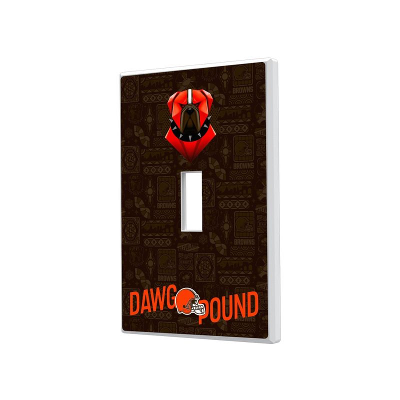 Keyscaper Cleveland Browns 2024 Illustrated Limited Edition Hidden-Screw Light Switch Plate, 1 of 2