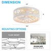 Airsurfer 16.5-Inch 7-Blade Gold Ceiling Fan – Sleek Low Profile Design with Remote Control, Ideal for Bedrooms, Offices, or Small Rooms. - 2 of 4