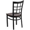 Emma and Oliver 2 Pack Window Back Metal Restaurant Chair - 3 of 4