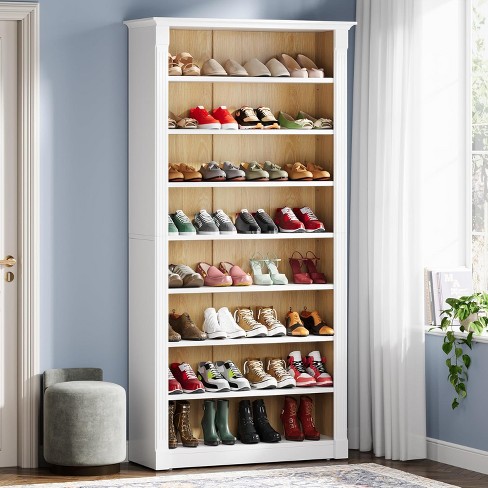 Tribesigns 8-Tier Wooden Freestanding Shoe Rack - image 1 of 4