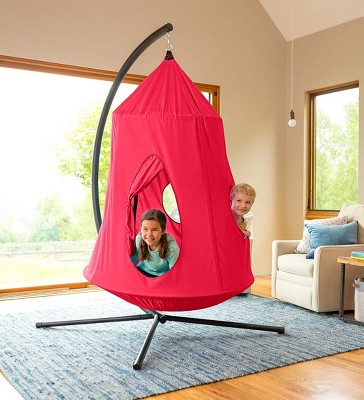 Hanging tents shop with stand