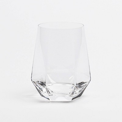 over&back 17.7 fl oz Facet Stemless Wine Glass