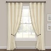 Luxury Regency Faux Silk Two Tone Tassel Window Curtain Panels Wheat 52x84 Set - 2 of 4