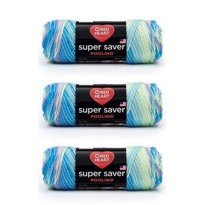 Red Heart Super Saver Wildflower Yarn - 3 Pack Of 141g/5oz - Acrylic - 4  Medium (worsted) - 364 Yards - Knitting/crochet : Target
