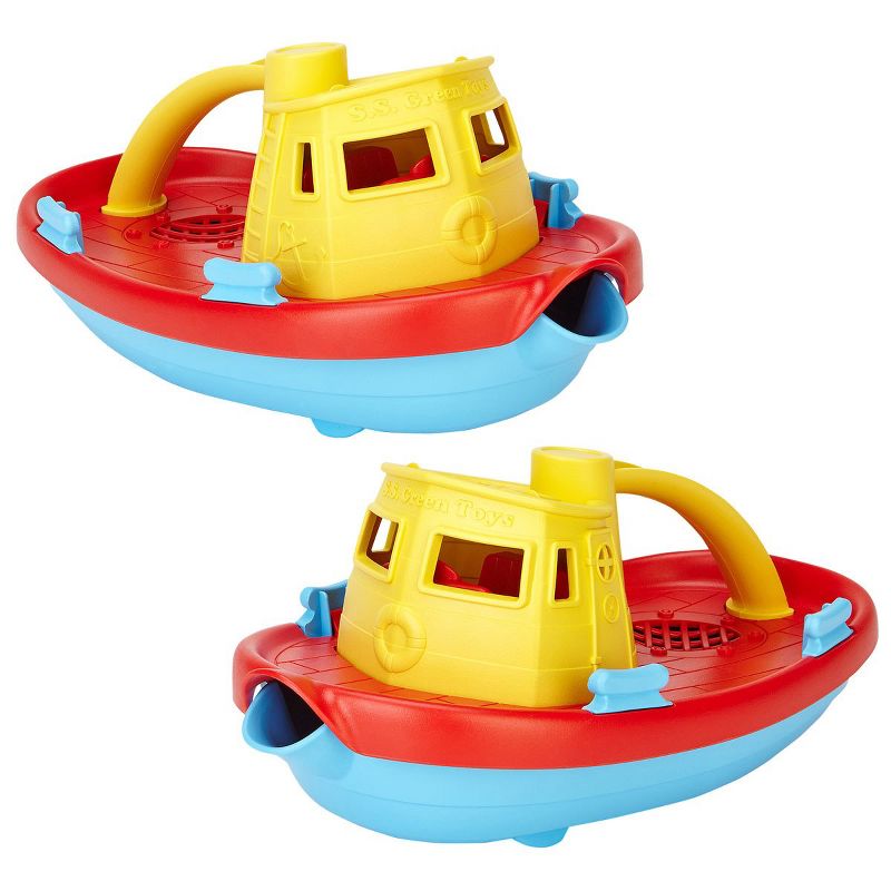 Green Toys Eco-Friendly Scoop(R) and Pour Tug Boats - Set of 2, 1 of 6