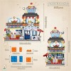 INFURNIC 3D Puzzles Shaved Ice Shop Building Set 668 PCS Mini Japanese Street View Toy for Kids and Adults, Blue, 7.8"*5.85"*3.12" - 3 of 4