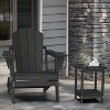 VINGLI Outdoor Side Table with 2 Layer Storage, HDPE All Weather Adirondack End Tables, Small Outdoor Table Patio Side Table for Porch Backyard Pool - 2 of 4