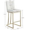 NicBex Set of 2 Bar Stools for Kitchen Island,Modern Velvet Counter Bar Stools with Metal Legs,Bar Chairs for Dining Rooms,Kitchens Islands - 3 of 4