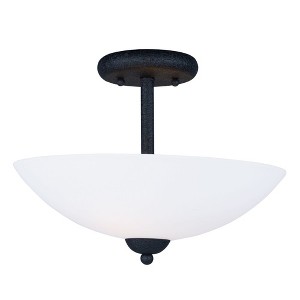 Maxim Lighting Taylor 2 - Light Semi-Flush Mount in  Textured Black - 1 of 4