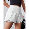 Mocamel Girls' Casual Sports Shorts With Built-In Anti-Light Shorts - 3 of 4