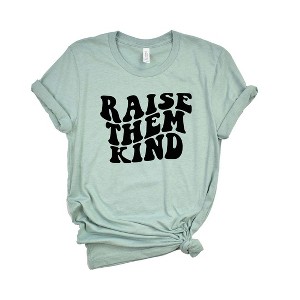 Simply Sage Market Women's Raise Them Kind Wavy Short Sleeve Graphic Tee - 1 of 2