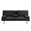 NicBex Couches for Living Room Convertible Loveseat Sleeper Sofa Bed Modern Upholstered with Adjustable Backrest and Cup Holder - 2 of 4