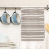 Unique Bargains Cotton Waffle Soft Absorbent Kitchen Towels 26 x 18 Inch - 2 of 4
