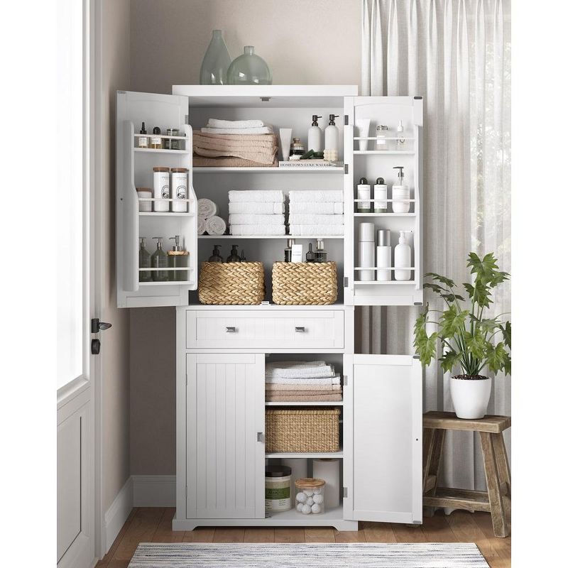 VASAGLE Kitchen Pantry Storage Cabinet 71.9 Inches Tall Freestanding Cupboard with 1 Large Drawer 6 Hanging Shelves, 4 of 7